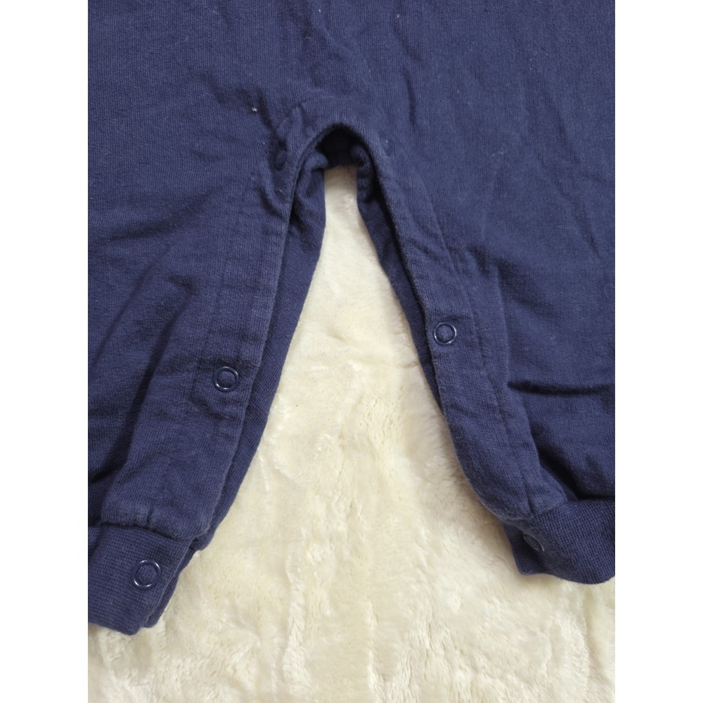Vintage 90s Class Club Baby Romper Bears Nature Navy Red Unisex 6/9M - Picture 5 of 7